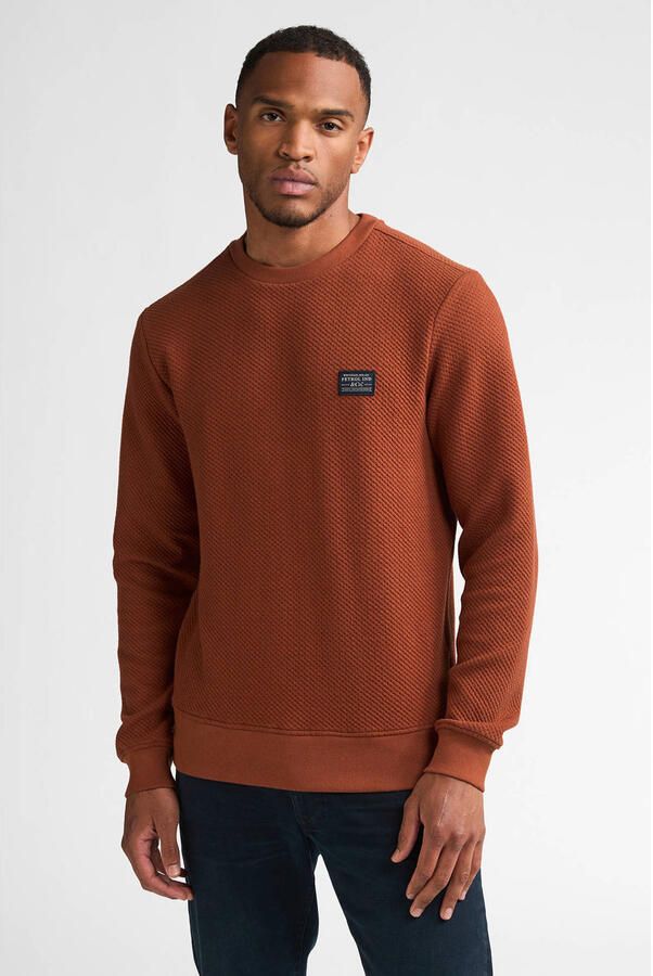 Petrol Industries regular fit sweater oranje
