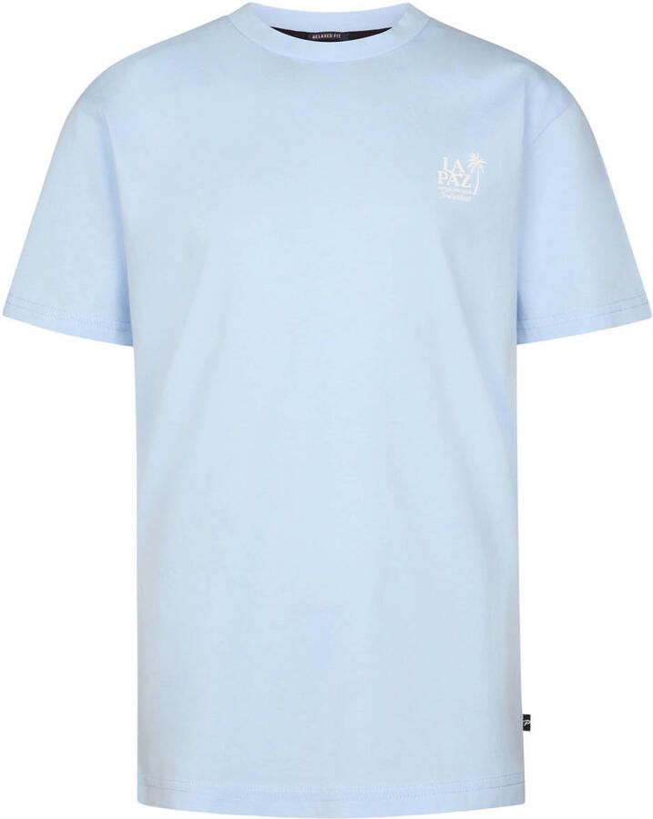 Petrol Industries regular fit T-shirt lichtblauw