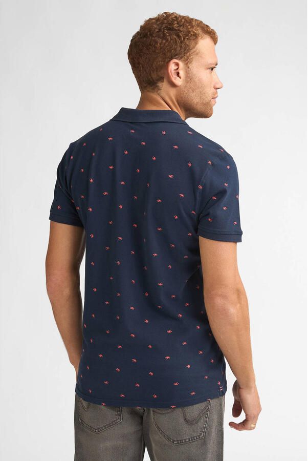 Petrol Industries regular polo donkerblauw - Foto 3