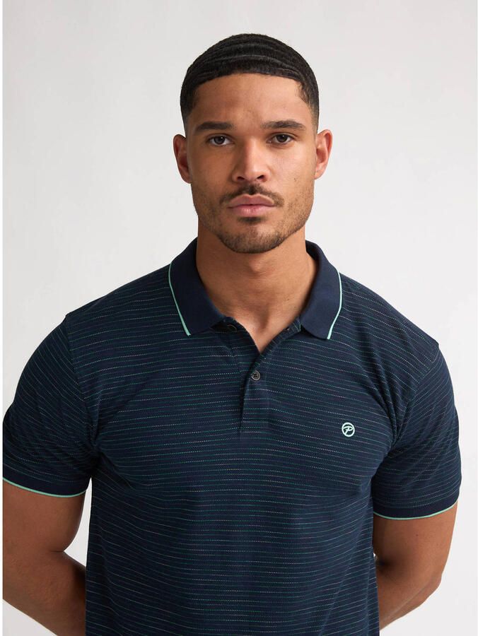 Petrol Industries regular polo donkerblauw - Foto 2