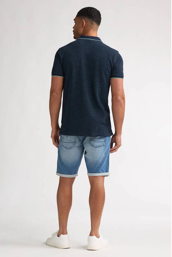 Petrol Industries regular polo donkerblauw - Foto 3