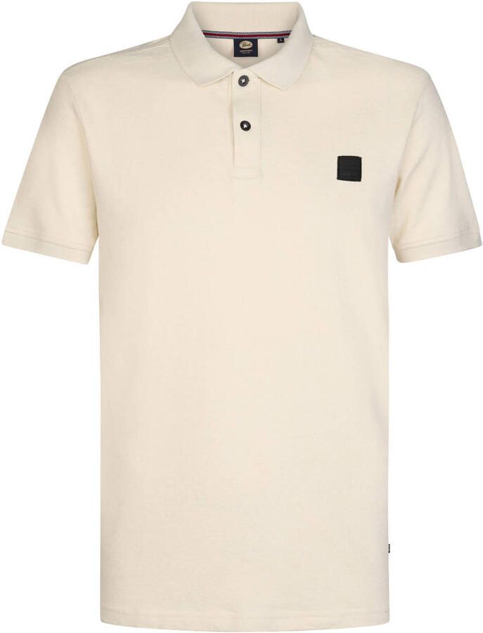 Petrol Industries regular polo ecru