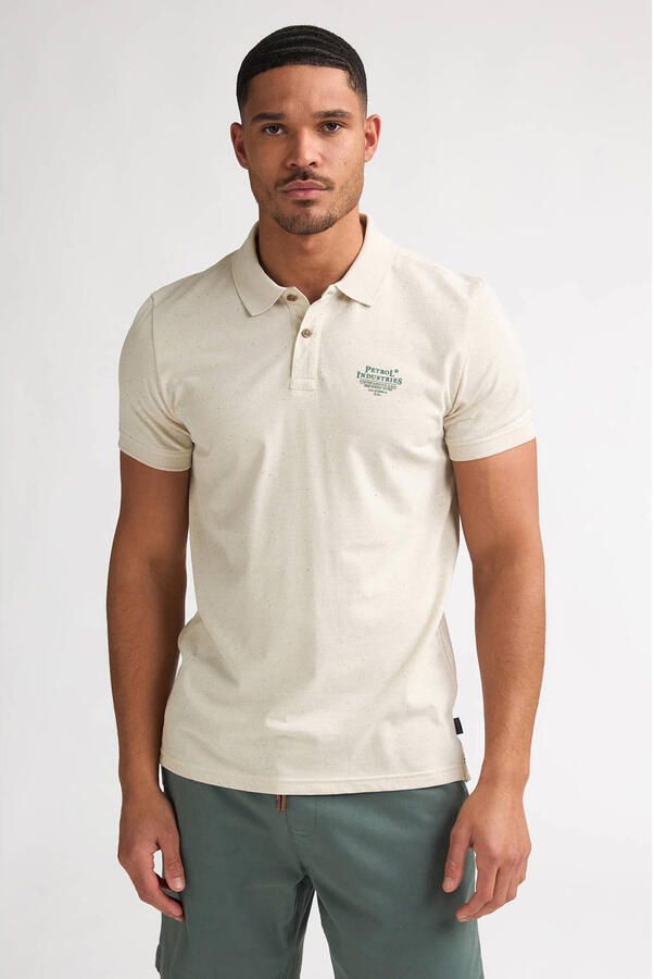 Petrol Industries regular polo ecru
