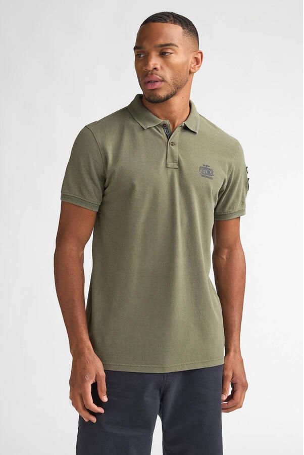 Petrol Industries regular polo groen