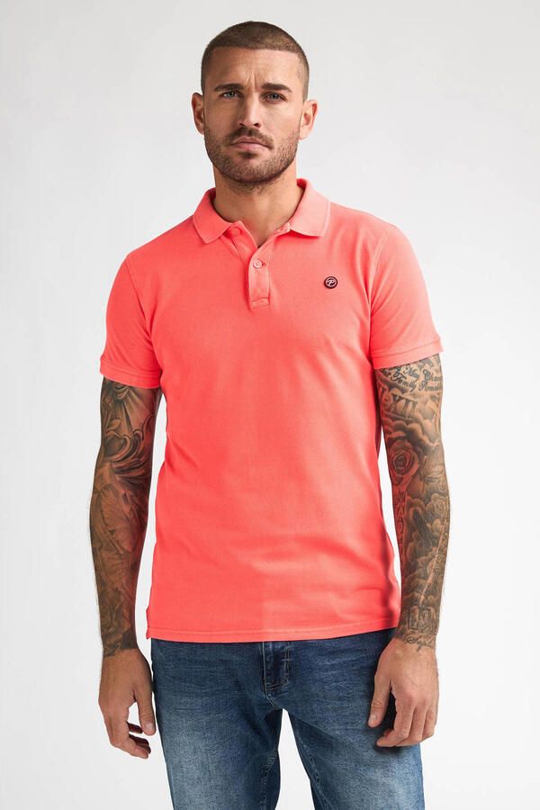 Petrol Industries regular polo koraalrood