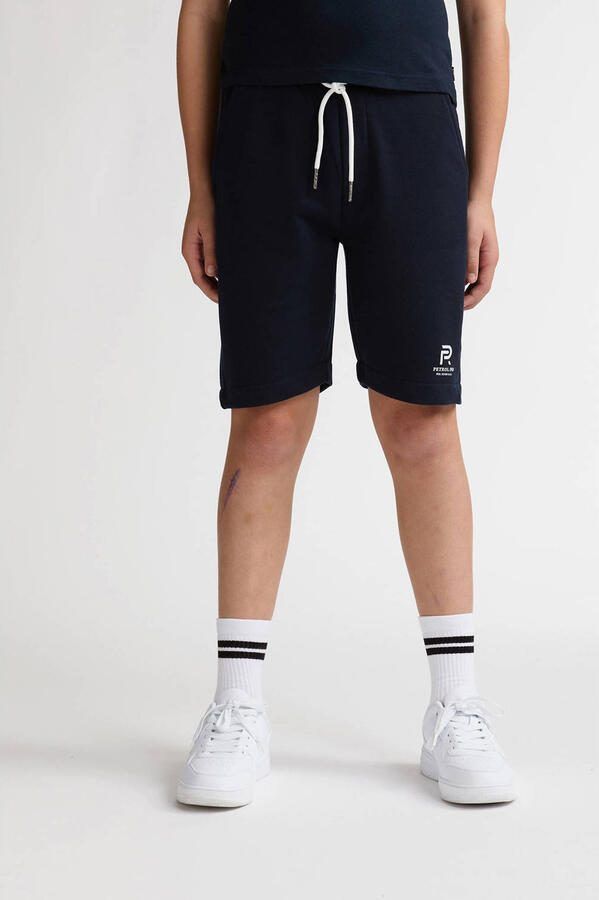 Petrol Industries regular sweatshort donkerblauw