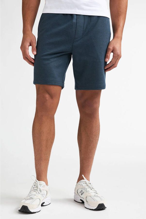 Petrol Industries regular sweatshort donkerblauw