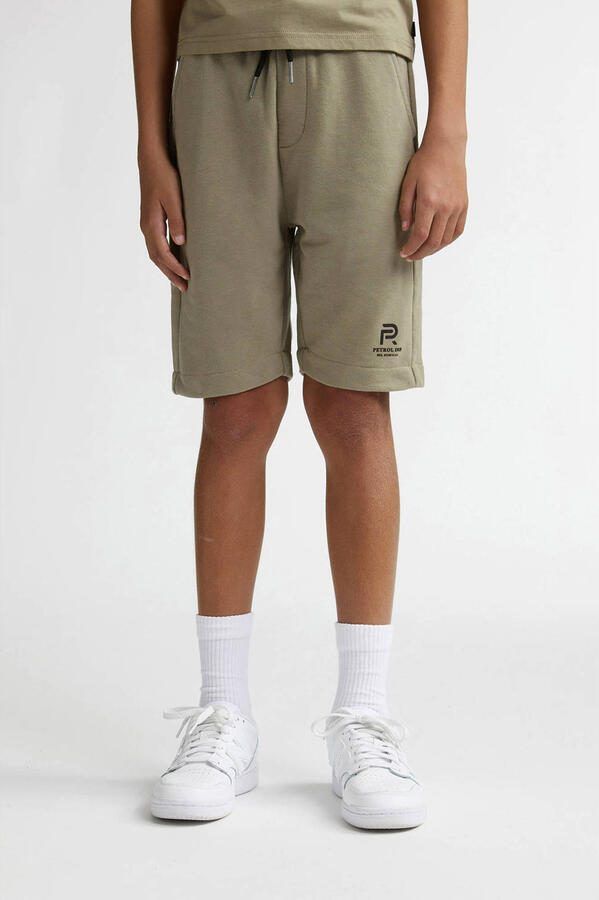 Petrol Industries regular sweatshort groen