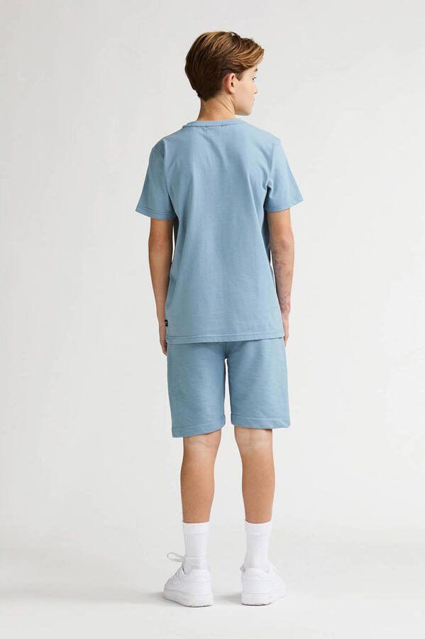 Petrol Industries regular sweatshort lichtblauw Korte broek Printopdruk - Foto 3