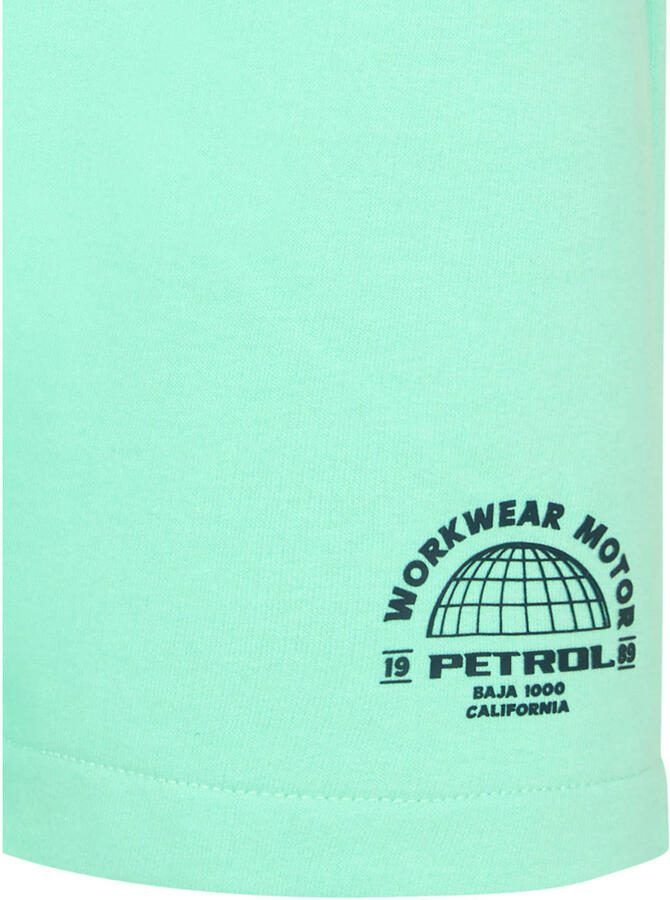 Petrol Industries regular sweatshort mintgroen Korte broek Printopdruk - Foto 2