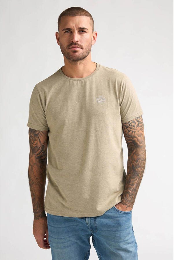 Petrol Industries regular T-shirt beige