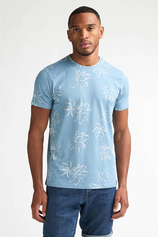 Petrol Industries regular T-shirt blauw