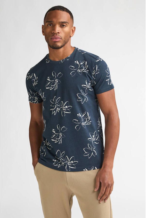 Petrol Industries regular T-shirt donkerblauw