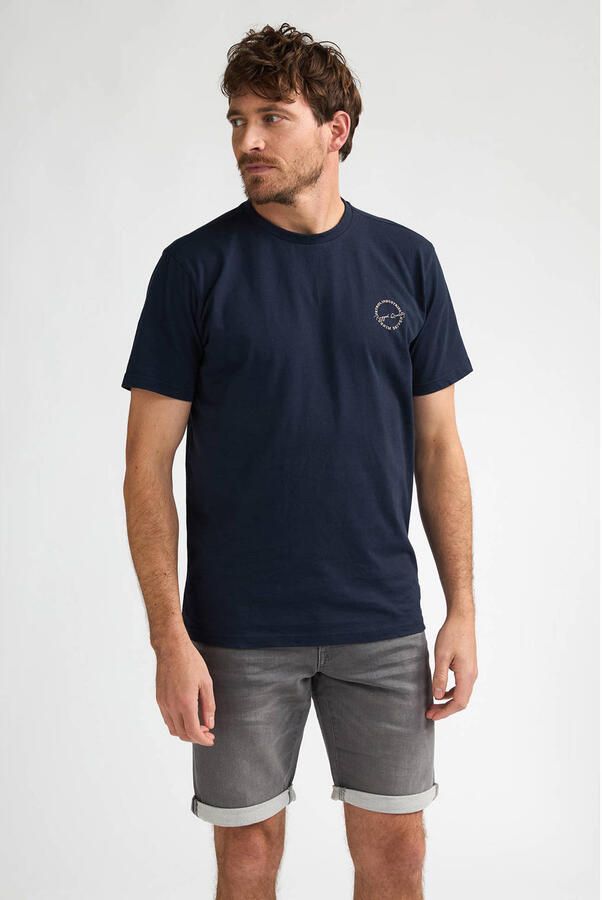 Petrol Industries regular T-shirt donkerblauw