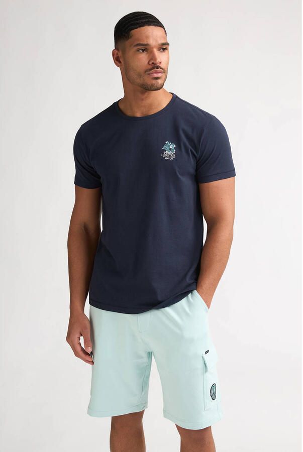 Petrol Industries regular T-shirt donkerblauw