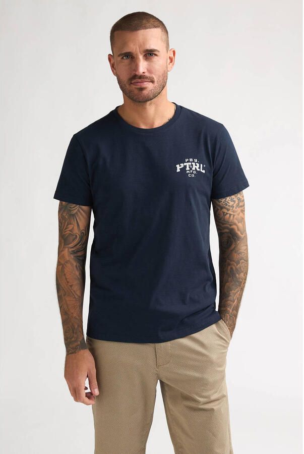 Petrol Industries regular T-shirt donkerblauw