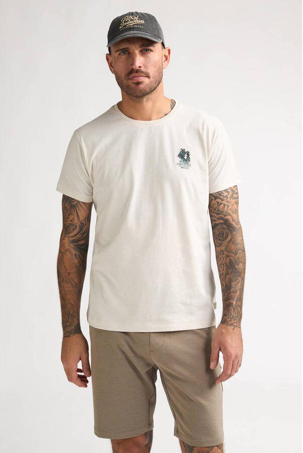 Petrol Industries regular T-shirt ecru