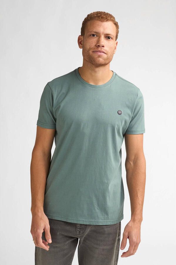 Petrol Industries regular T-shirt grijsgroen