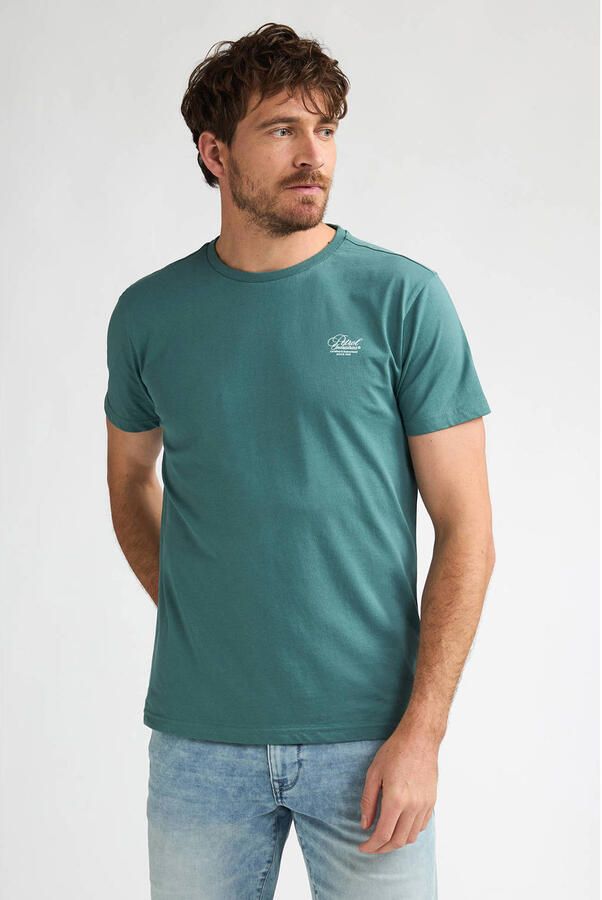 Petrol Industries regular T-shirt groen