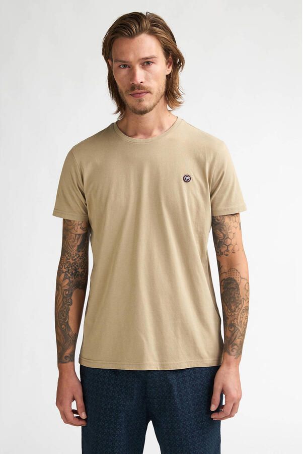 Petrol Industries regular T-shirt lichtkaki