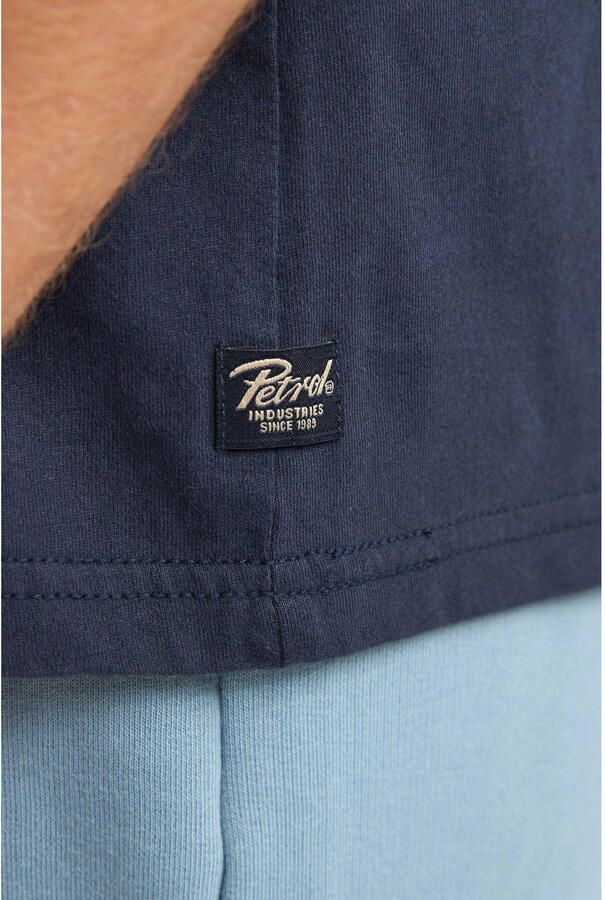 Petrol Industries regular T-shirt met backprint donkerblauw - Foto 2