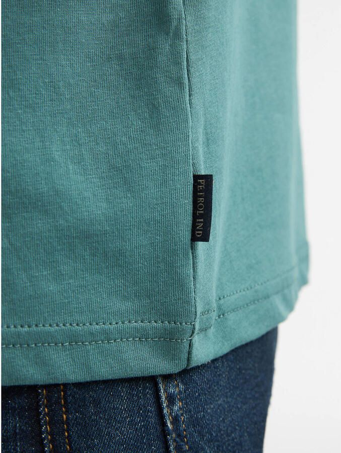 Petrol Industries regular T-shirt met backprint groen - Foto 3
