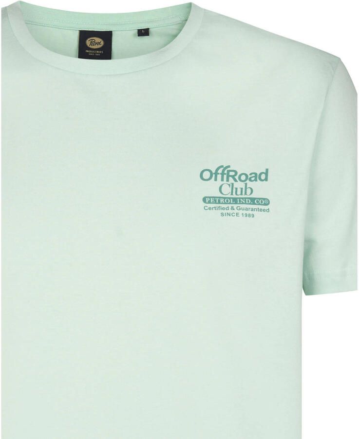 Petrol Industries regular T-shirt met backprint mintgroen - Foto 2