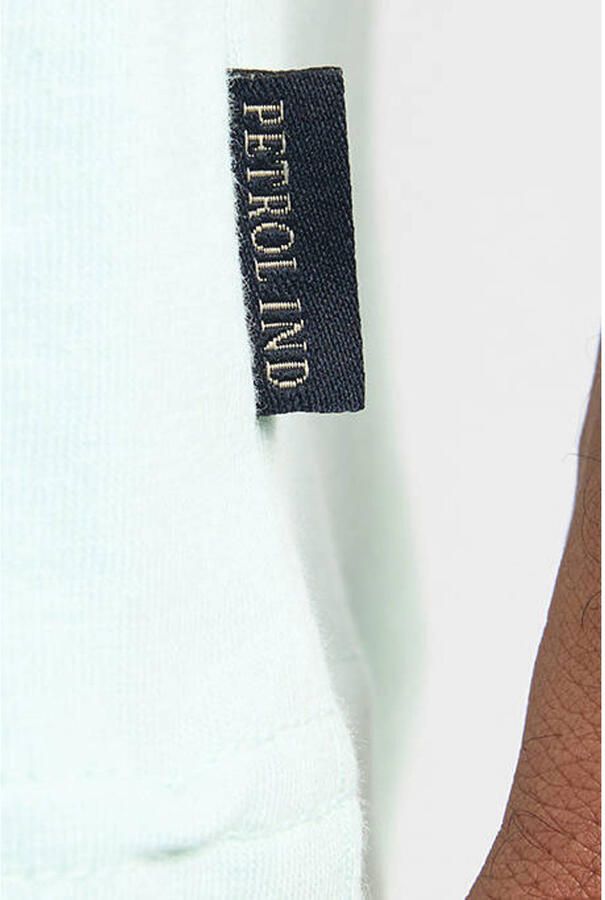 Petrol Industries regular T-shirt met backprint mintgroen - Foto 3
