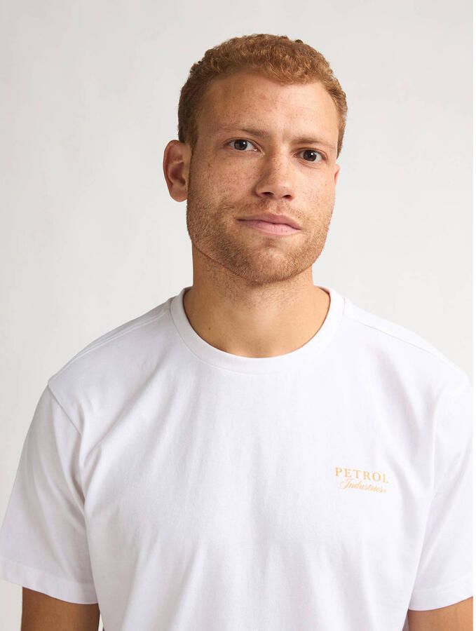Petrol Industries regular T-shirt met backprint wit - Foto 2