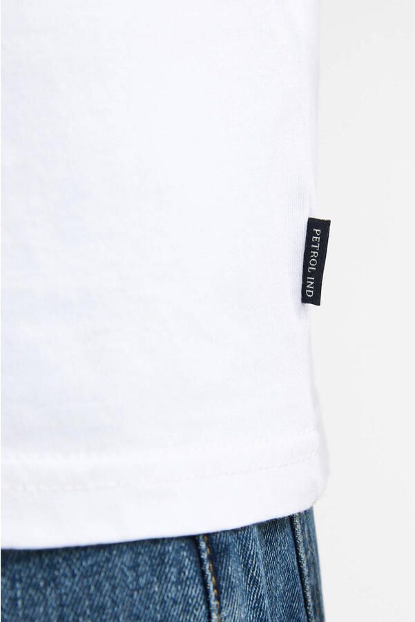 Petrol Industries regular T-shirt met backprint wit - Foto 2