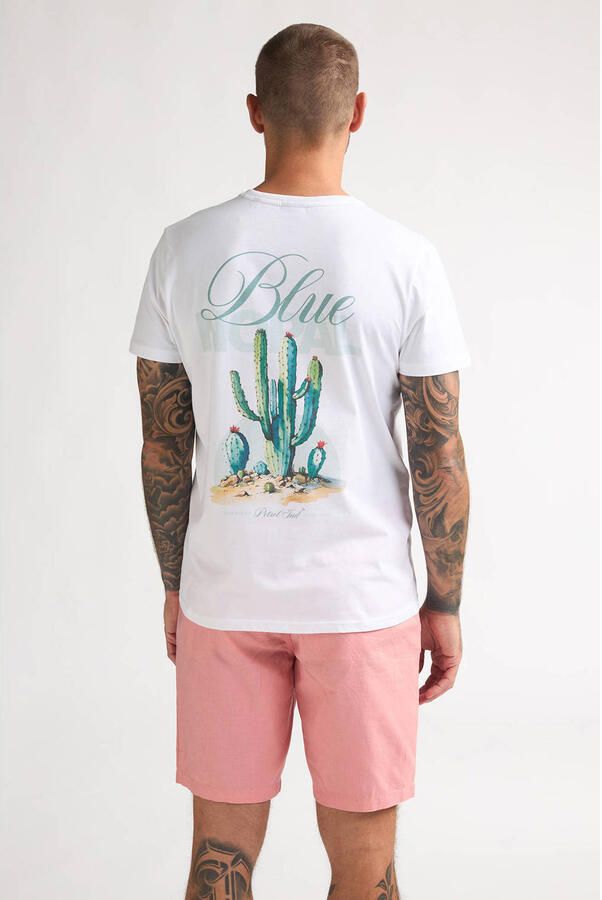 Petrol Industries regular T-shirt met backprint wit - Foto 3