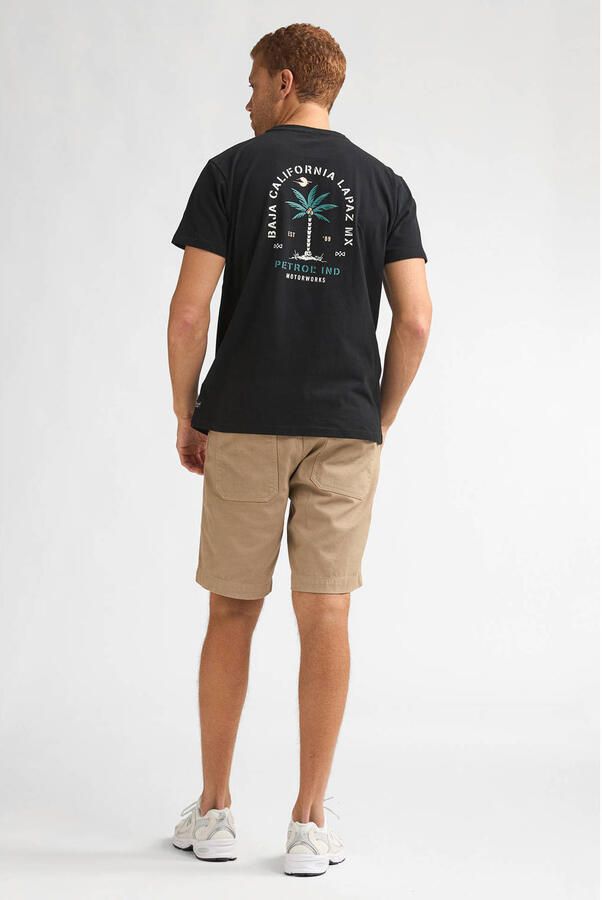 Petrol Industries regular T-shirt met backprint zwart - Foto 3