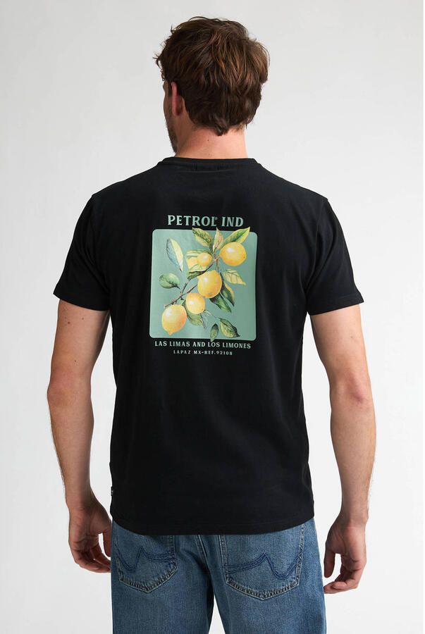 Petrol Industries regular T-shirt met backprint zwart - Foto 3