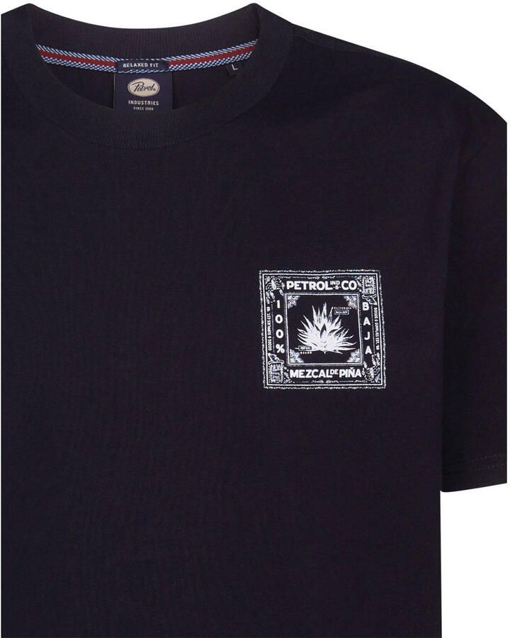 Petrol Industries regular T-shirt met backprint zwart - Foto 2