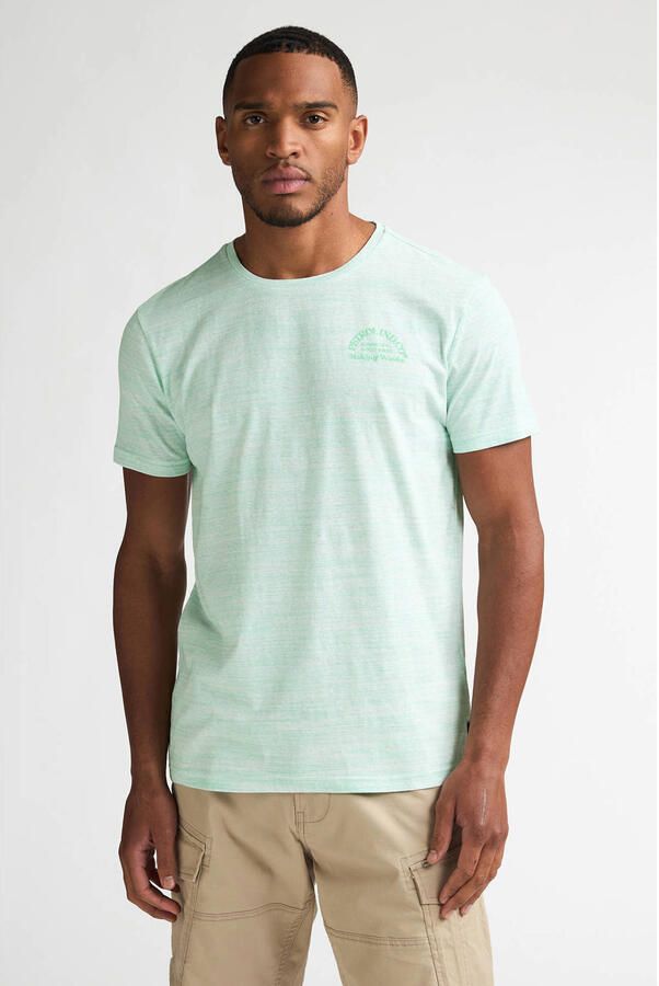 Petrol Industries regular T-shirt mintgroen