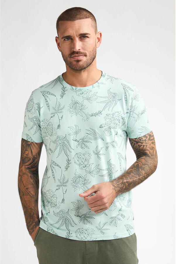 Petrol Industries regular T-shirt mintgroen