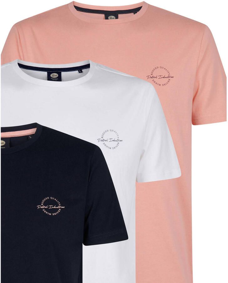 Petrol Industries regular T-shirt multi (set van 3) - Foto 2