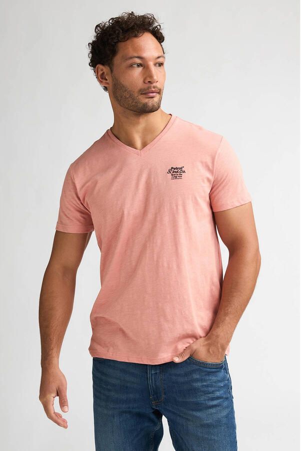 Petrol Industries regular T-shirt roze