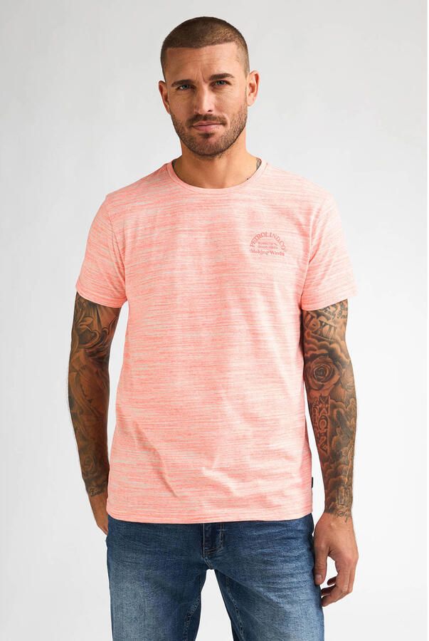 Petrol Industries regular T-shirt roze