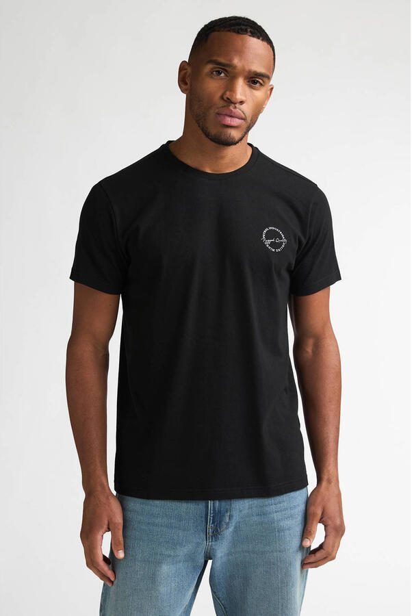 Petrol Industries regular T-shirt zwart