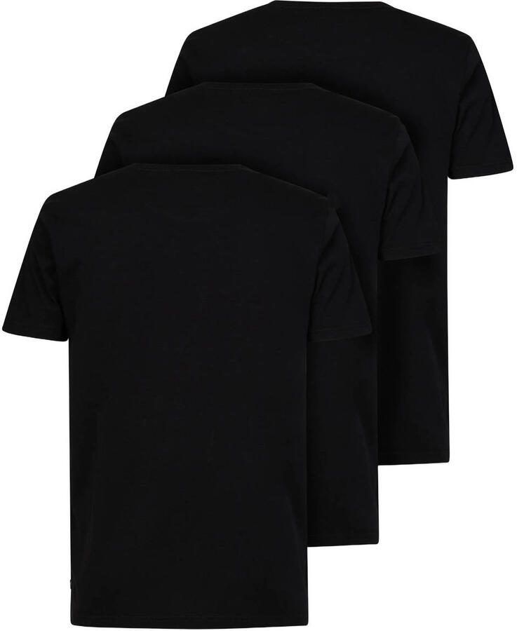 Petrol Industries regular T-shirt zwart (set van 3) - Foto 2