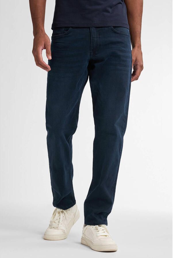Petrol Industries regular tapered fit jeans RUSSEL met riem dark faded