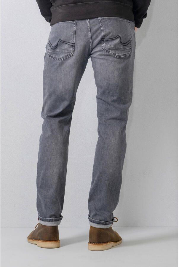 Petrol Industries regular tapered fit jeans RUSSEL met riem grey - Foto 2
