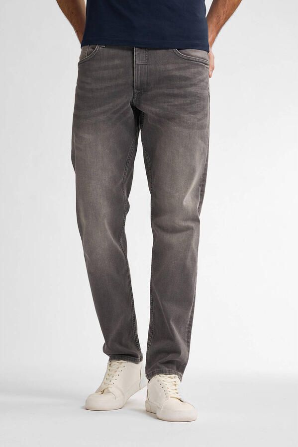 Petrol Industries regular tapered fit jeans RUSSEL met riem grey