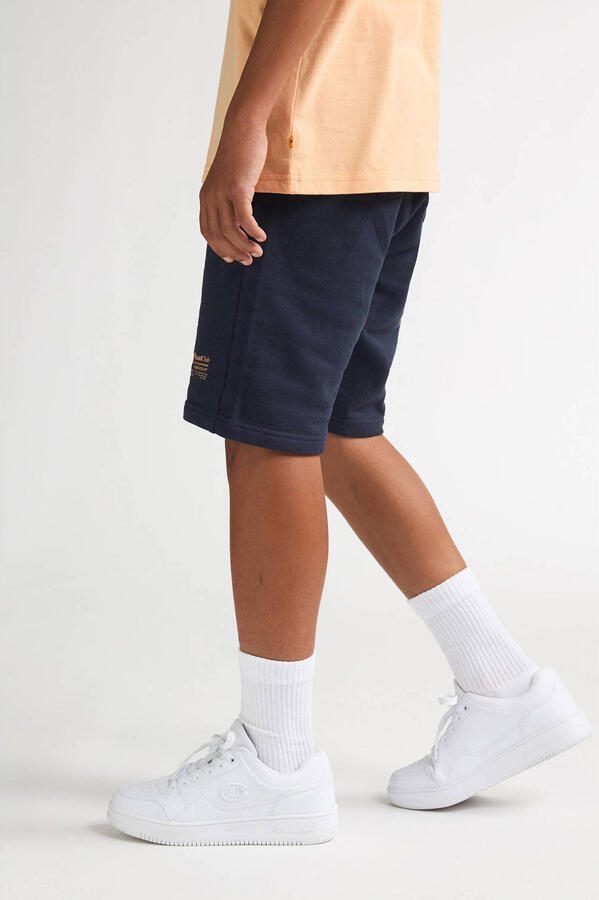 Petrol Industries regular waist sweatshort donkerblauw - Foto 3