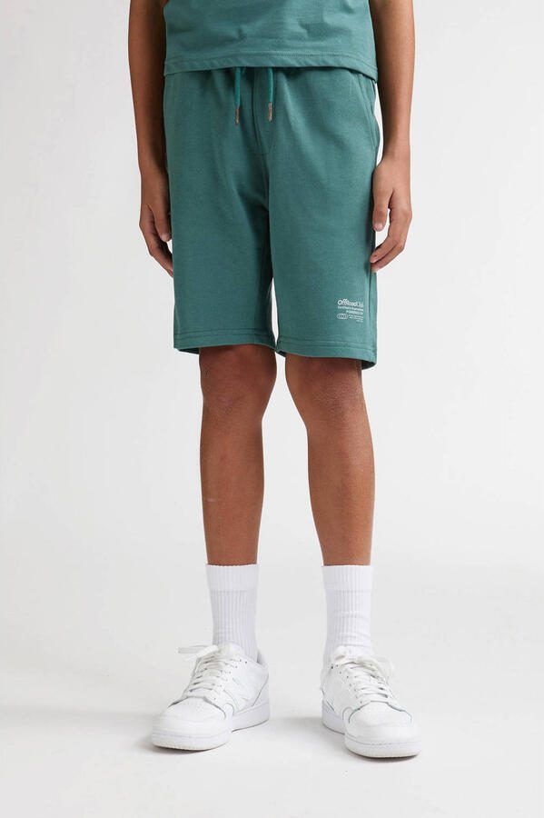 Petrol Industries regular waist sweatshort groen