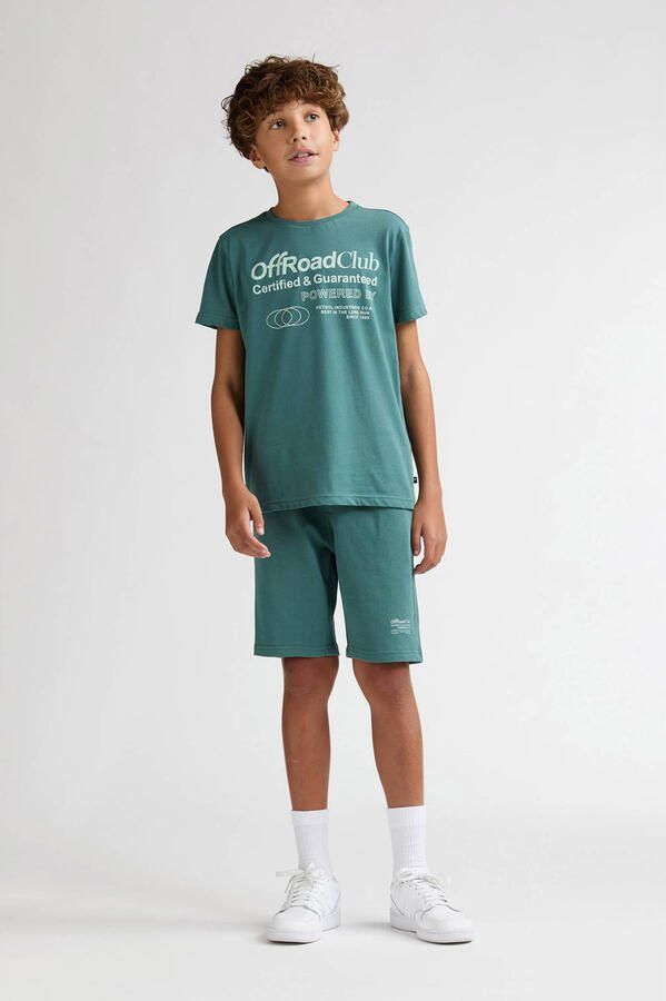 Petrol Industries regular waist sweatshort groen - Foto 3