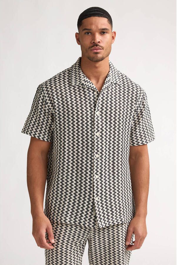 Petrol Industries relaxed casual overhemd ecru