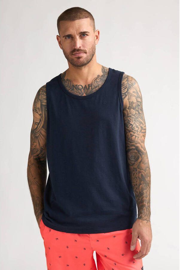 Petrol Industries relaxed fit tanktop donkerblauw