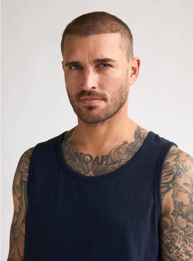 Petrol Industries relaxed fit tanktop donkerblauw - Foto 2